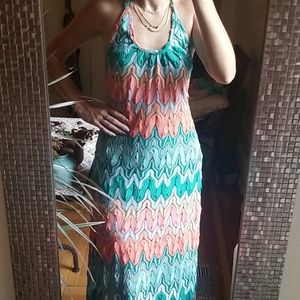 Chevron print dress